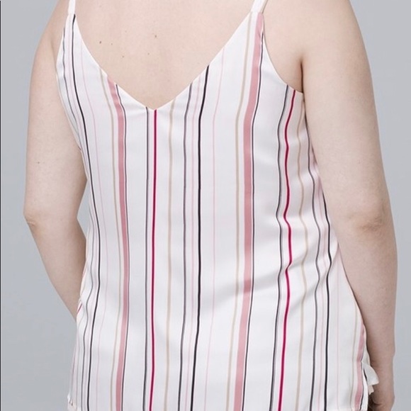 Solid/Stripe Reversible Woven Cami - Picture 2 of 3